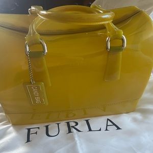 FURLA Candy yellow handbag. Very good condition